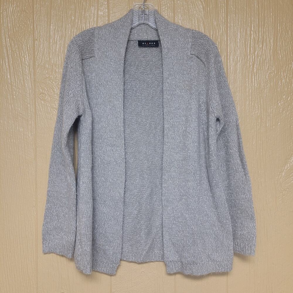 Axcess Liz Claiborne Company Cardigan Sweater sz S Tight Knit Wool Blend